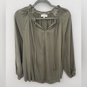 LOFT Olive Green Women's Blouse
